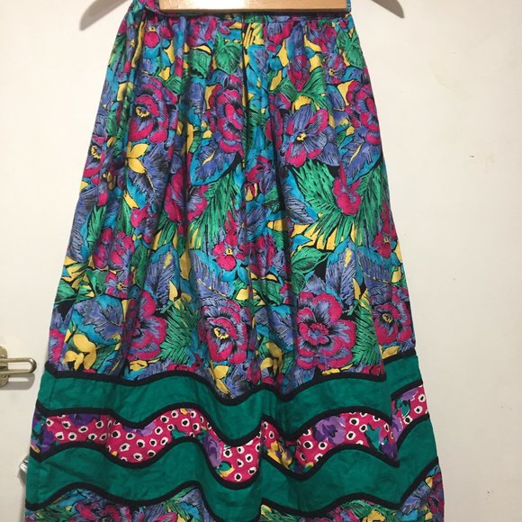 VINTAGE SUTTLES & SEAWINDS MAXI SKIRTS SIZE 26 - Picture 2 of 7